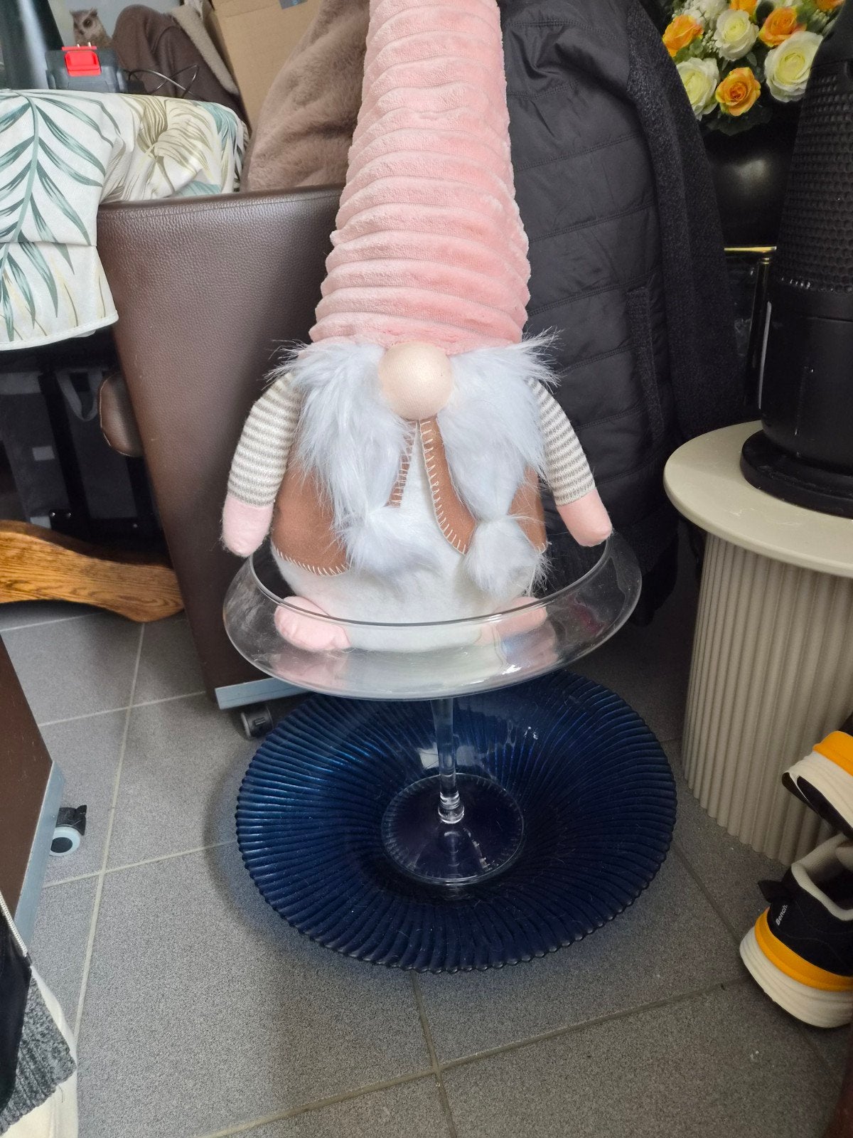 2 mooie schalen 1 in vorm van champagne glas  geen koerier, Ophalen, Glas