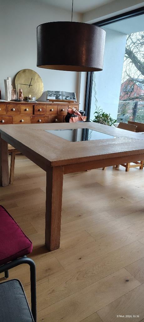 Table carrée salle à manger, Neuf, 150 à 200 cm, Cinq personnes ou plus, 150 à 200 cm