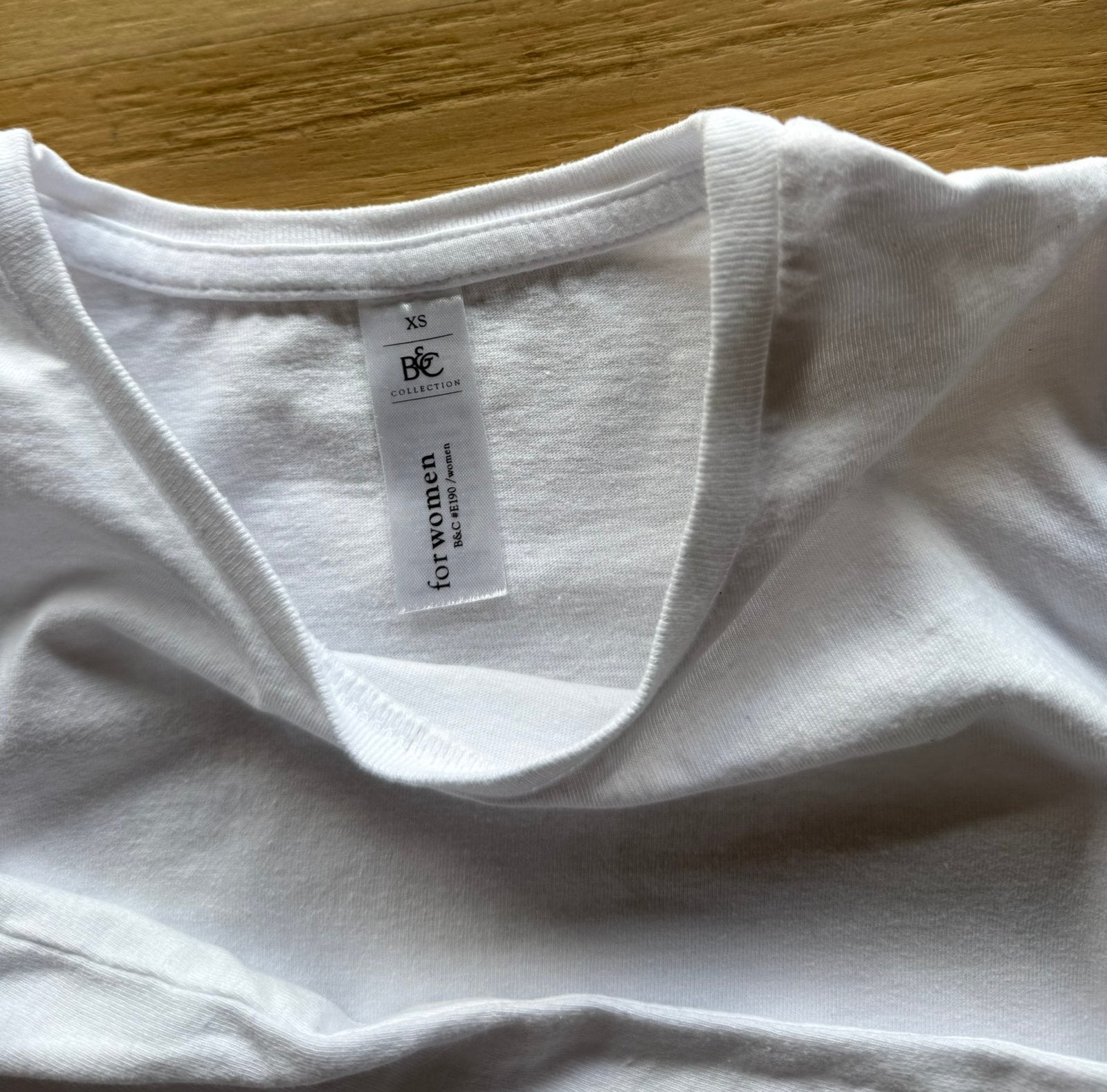 Effen witte T-shirt, Ophalen, Wit, Nieuw, Korte mouw
