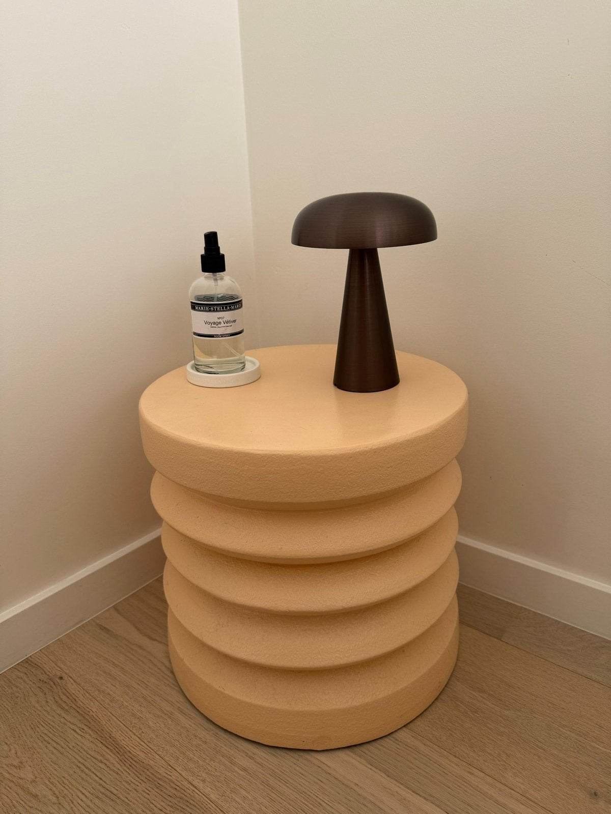 2 x HKliving - Terra Bijzettafel, Ø 38 cm, Ophalen, Gebruikt, Rond, Overige materialen