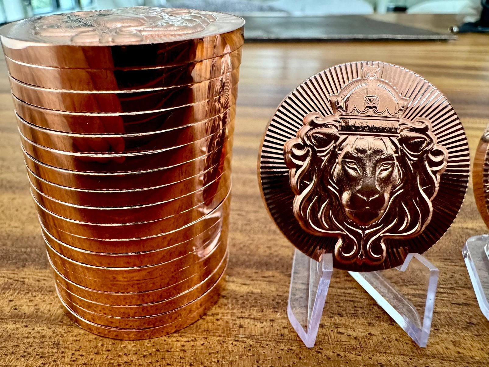 Tube 20x1 oz koper Lion stacker Scottsdale Mint koper munten, Enlèvement ou Envoi