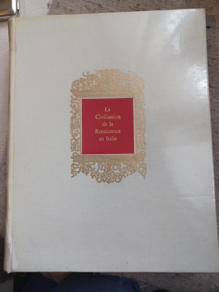 La civilisation de la Renaissance en Italie Burckhard, Ophalen