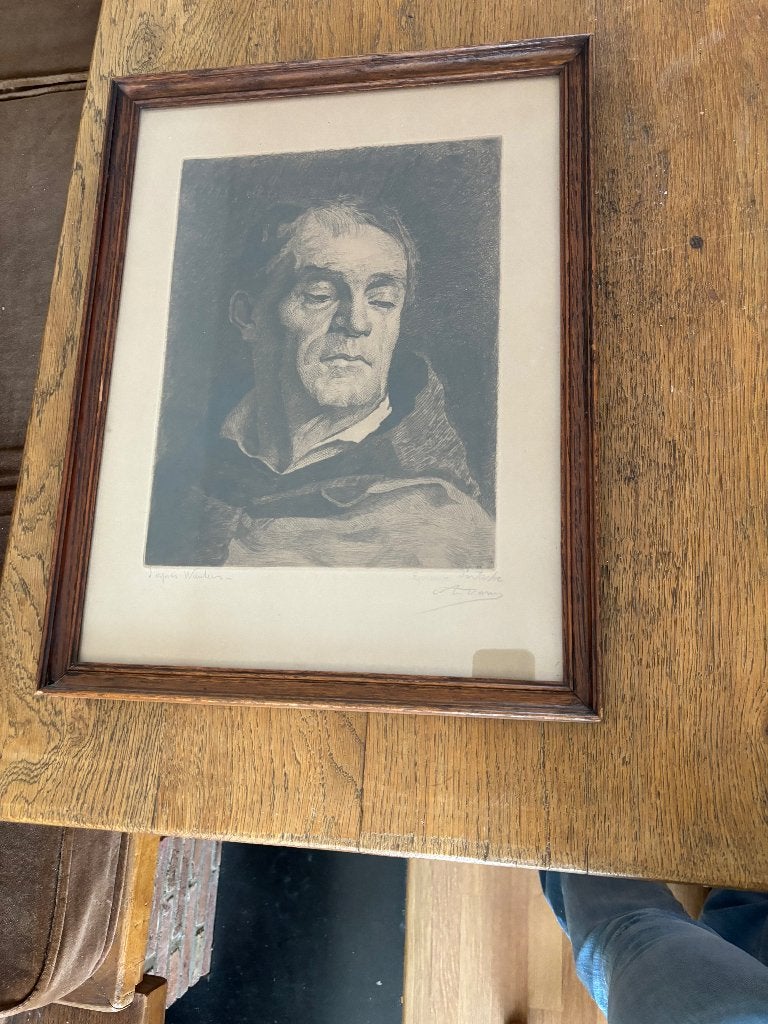 lithographie, Enlèvement ou Envoi, Lithographie, Portraits et figures, Signé