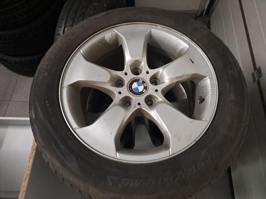 4 JANTES BMW 5TROU 235/55/17  4 SAISONS, Gebruikt, Velg(en), 17 inch, Ophalen of Verzenden