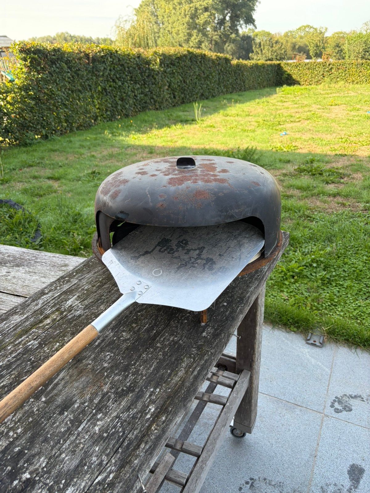 Ofyr pizzaoven+ schep, Ophalen, Gebruikt