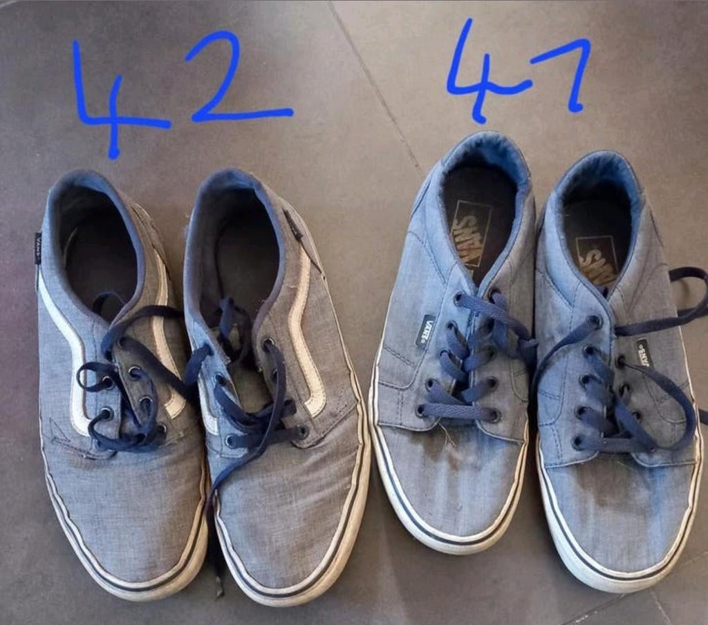 Old school Vans - maat 41 en maat 42 -> 3€/paar -> samen 5€, Ophalen, Blauw, Sneakers, Vans