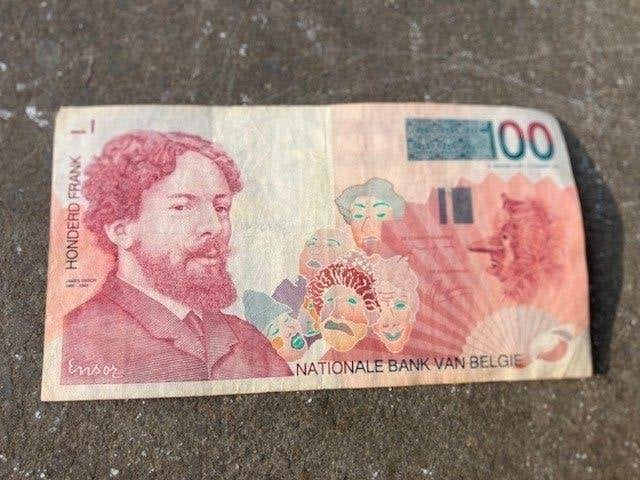 BILLET DE 100 FRANCS BELGES JAMES ENSOR GRÉGOIRE, Enlèvement ou Envoi, Billets en vrac