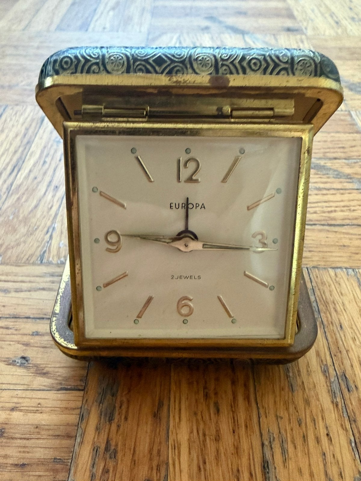 Vintage EUROPA Reiswekker 2 Jewels – Ongetest, Ophalen of Verzenden, Zo goed als nieuw
