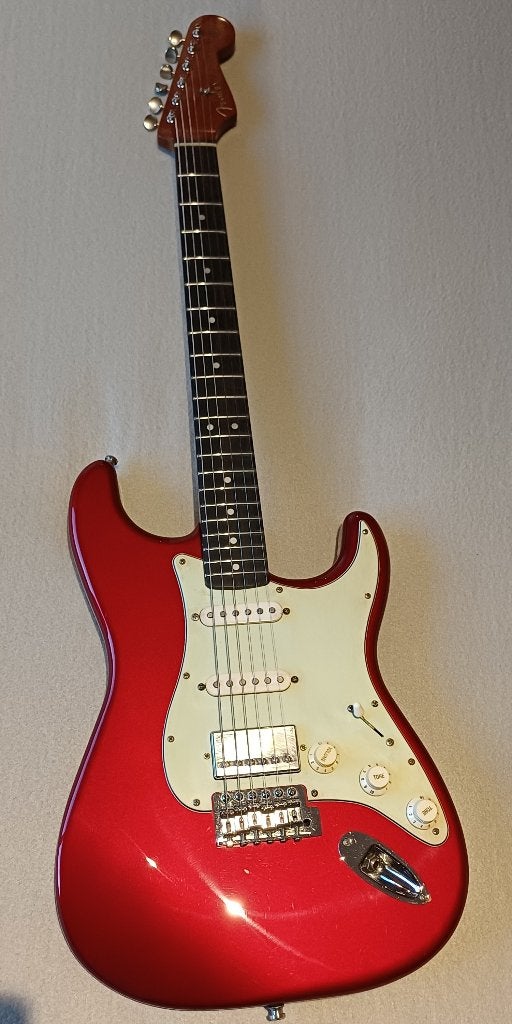 Custom Strat 60' top-quality components, Enlèvement ou Envoi, Comme neuf, Solid body, Fender
