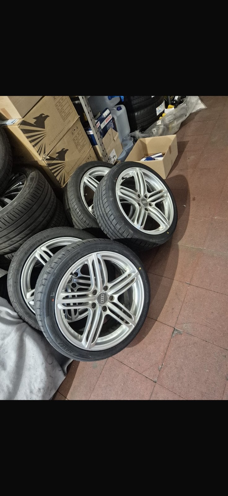 Oem audi velgen 18 inch met zeer goede banden, Ophalen, 18 inch, Band(en)