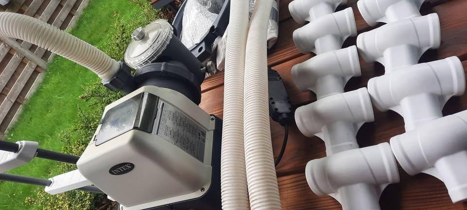 Intex zwembad 477x122 + zandfilterpomp + toebehoren, Gebruikt, Rond, 300 cm of meer, Ophalen