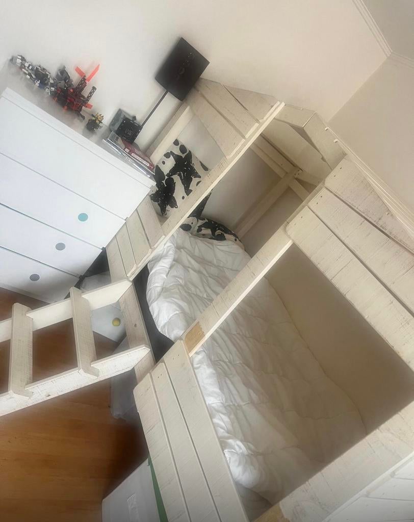 Lit cabane, Enlèvement, Utilisé, 85 à 100 cm, Matelas