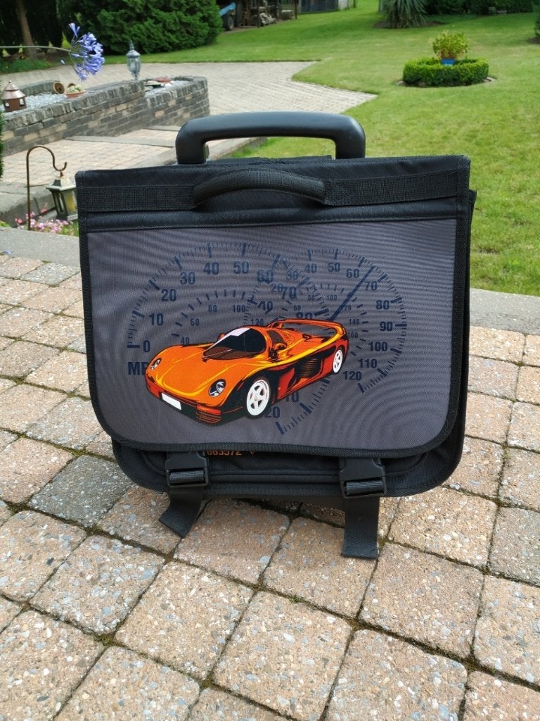 Schooltas trolly 40 cm x 42 cm, Ophalen, Gebruikt, Zwart