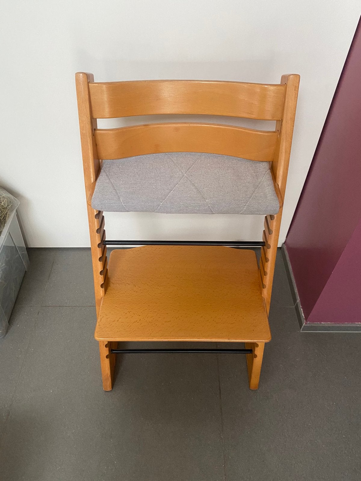 Triptrap stoel - oud model + kussentje, Kinderen en Baby's, Kinderstoelen, Ophalen, Zo goed als nieuw
