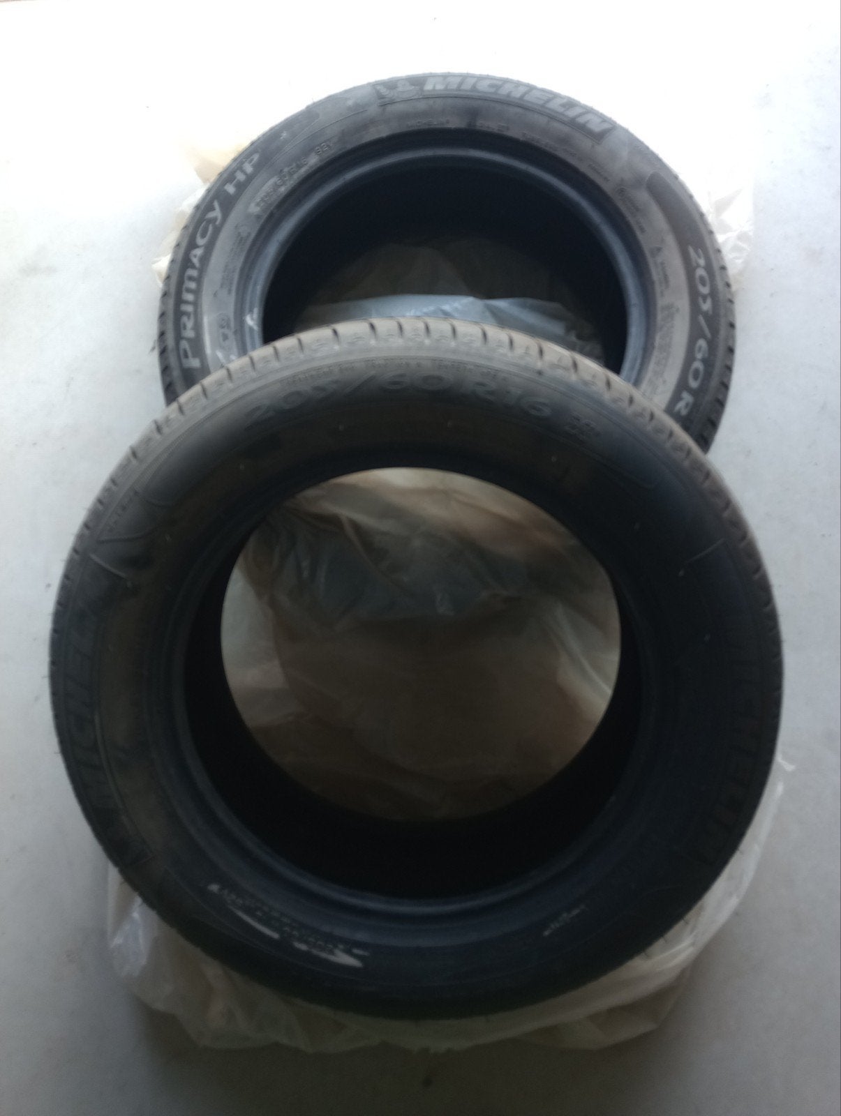 Autobanden, set van 2, Michelin primacy, Ophalen, Gebruikt, 16 inch, 205 mm