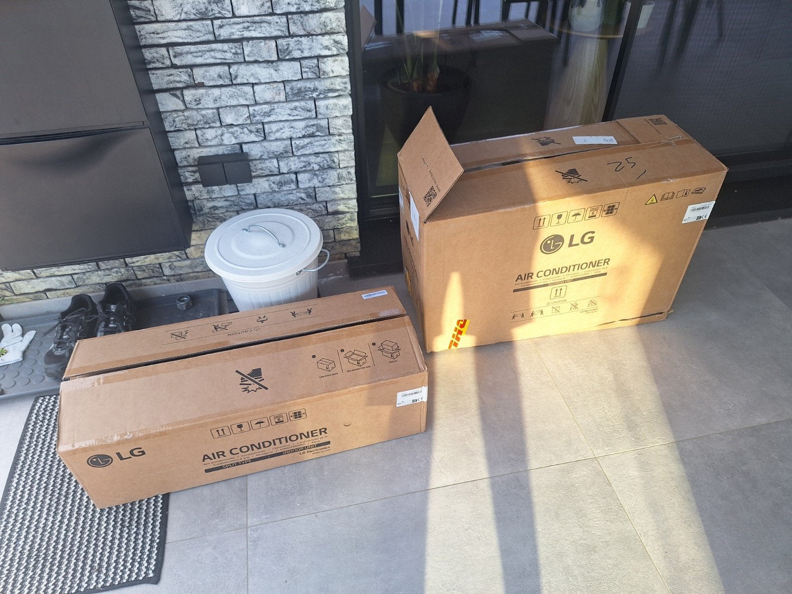 LG airco 3.5 kw dualcool, Enlèvement