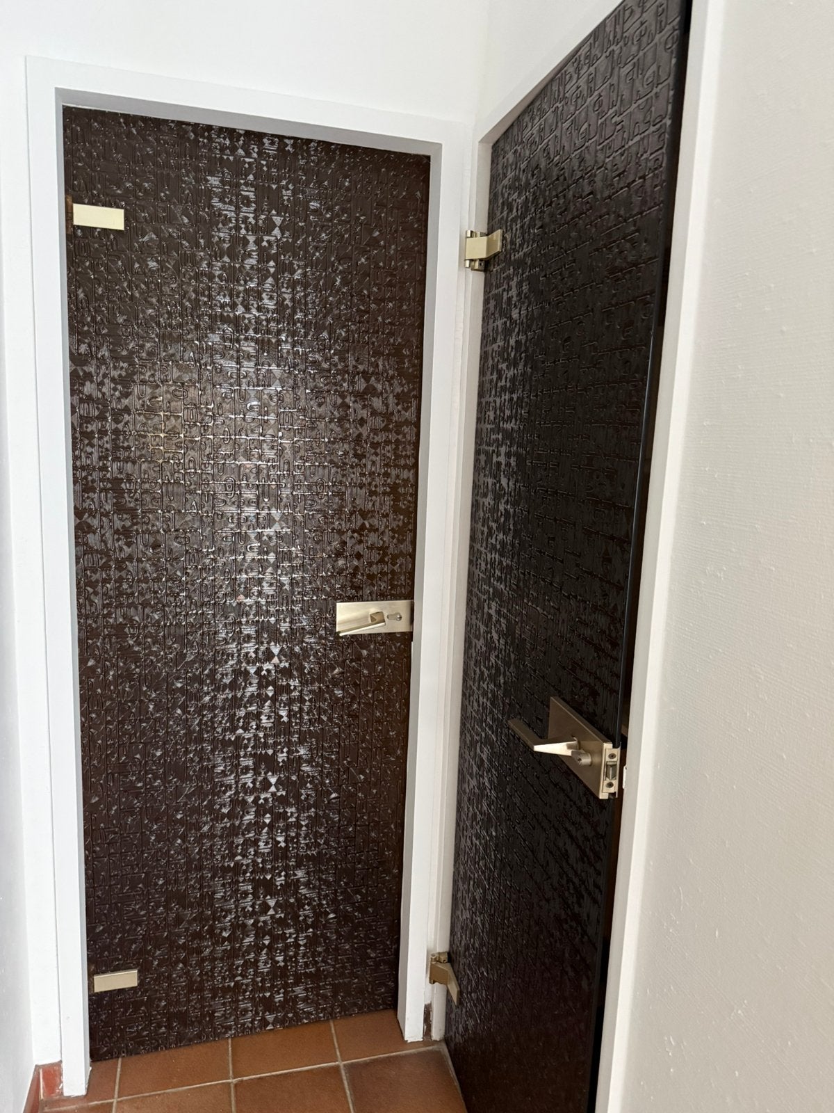 Portes interieurs en verre, Doe-het-zelf en Bouw, Deuren en Vliegenramen, Ophalen, Gebruikt, Minder dan 80 cm, Binnendeur