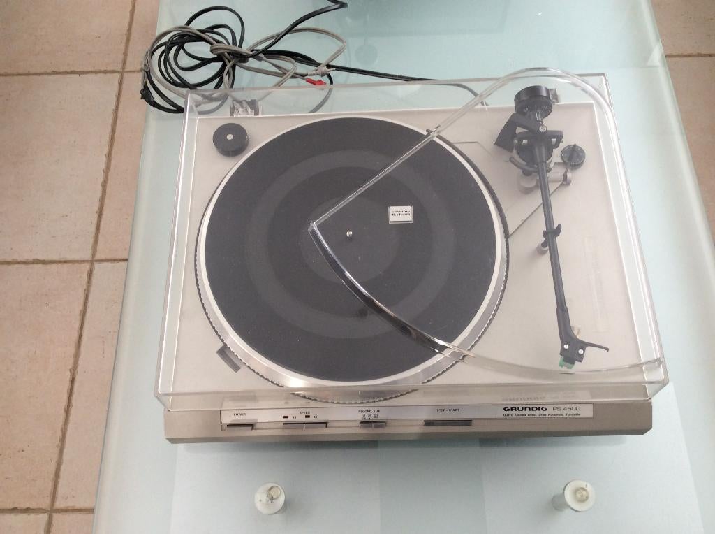 Tourne-disque Grundig PS 4500 à entraînement, TV, Hi-fi & Vidéo, Enlèvement ou Envoi, Comme neuf, Tourne-disque, Autres marques