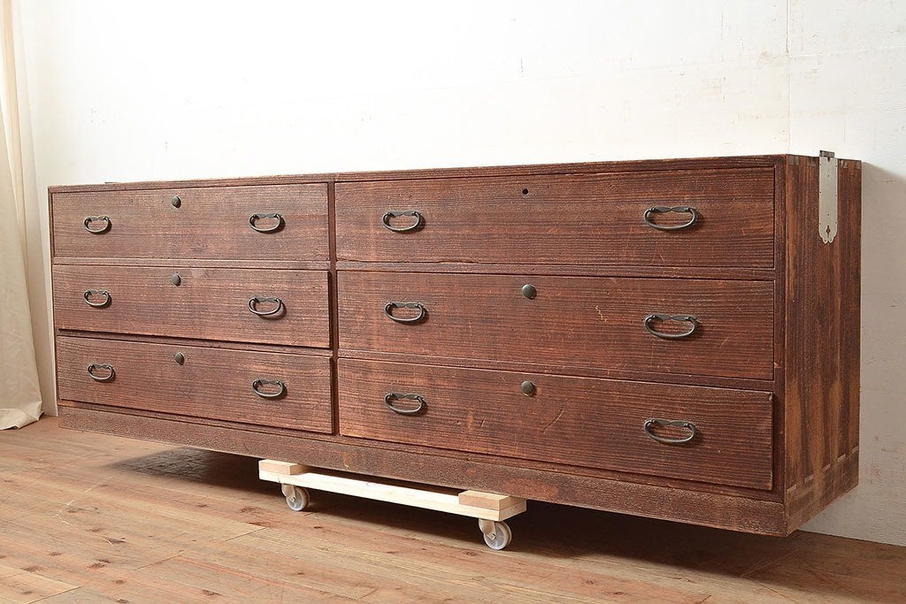 Buffet/commode Tansu antique japonais (bois de Paulownia), Enlèvement