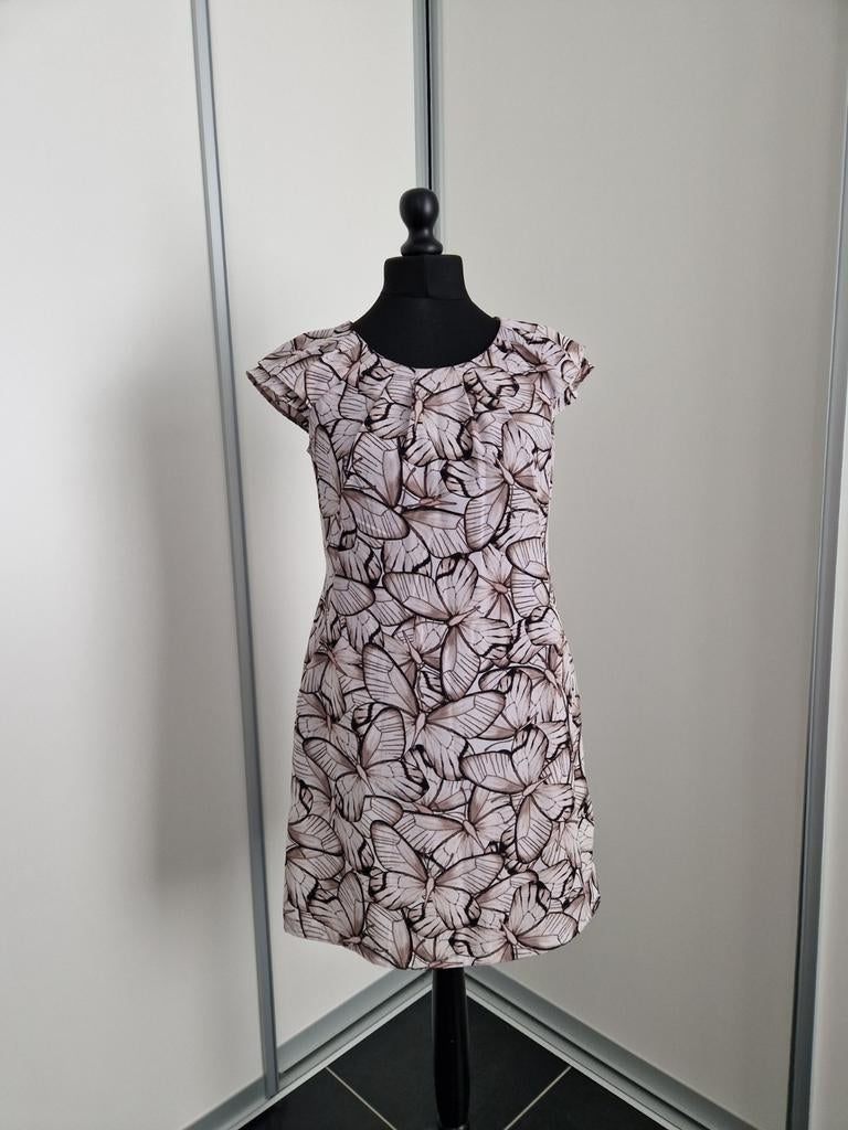 Robe classique, chic, beige/brune, Biaggini Charles vogele -, Beige, Nieuw, Ophalen of Verzenden, Boven de knie