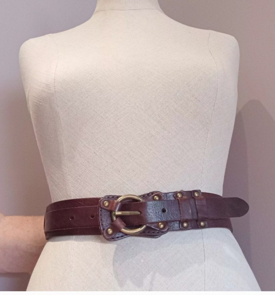 Lederen riem Elementz 90cm, Kleding | Dames, Echt leder, Elementz, 90 tot 100 cm, Tailleriem
