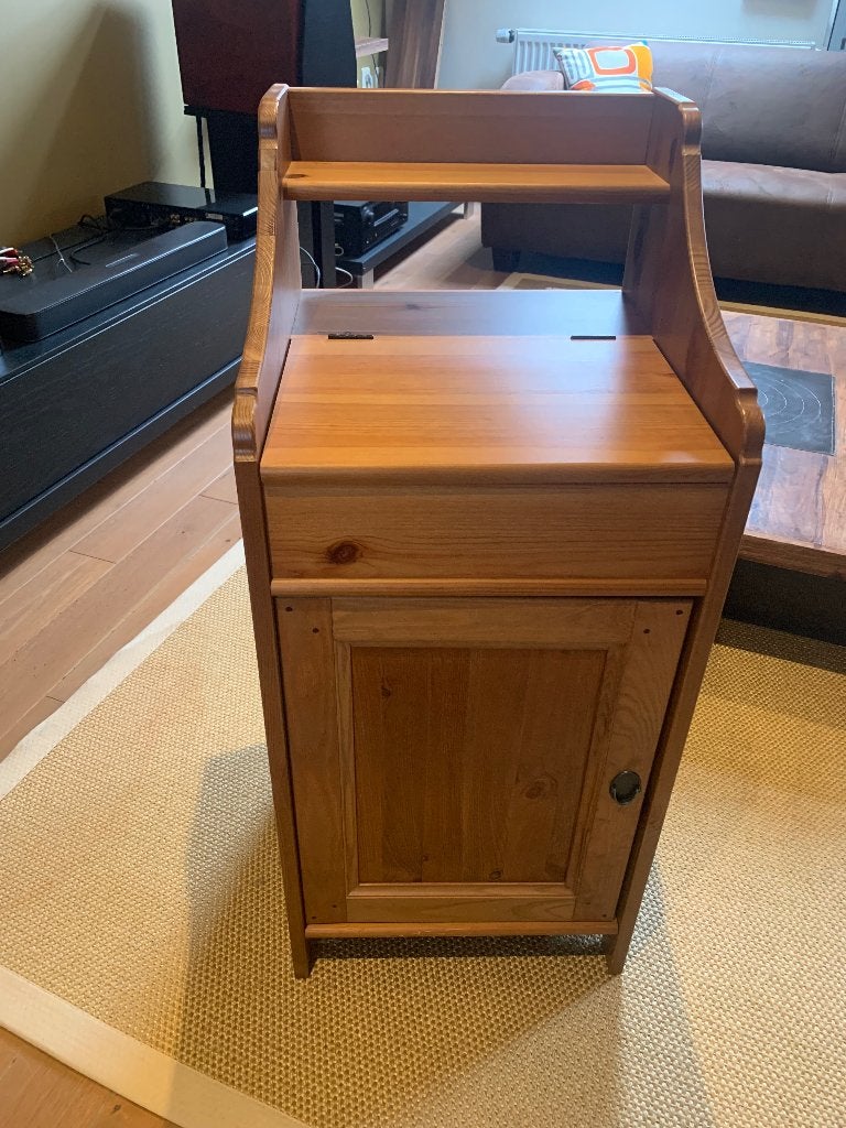 Leksvik 2 nachtkasten, Enlèvement, Utilisé, Brun, 70 cm ou moins