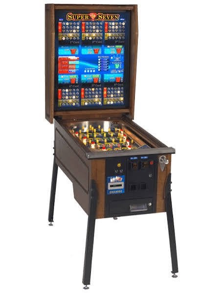Bingo Super Seven, Verzamelen, Automaten | Gokkasten en Fruitautomaten, Euro, Ophalen of Verzenden, Zo goed als nieuw, Met sleutels