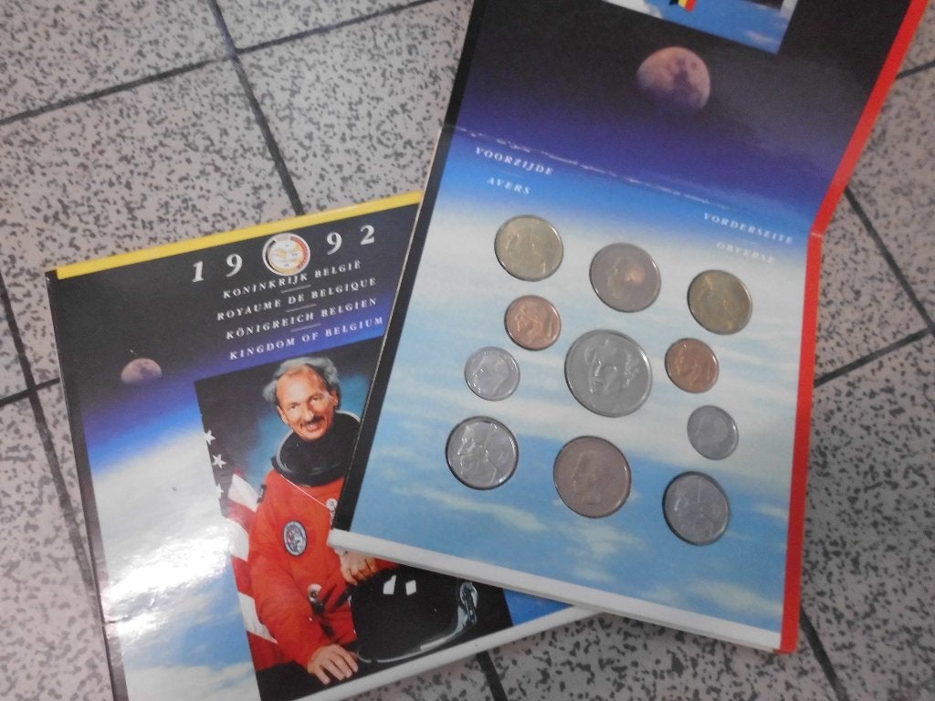 Set van 11 munten België 1992 - Dirk Frimout, Ophalen of Verzenden