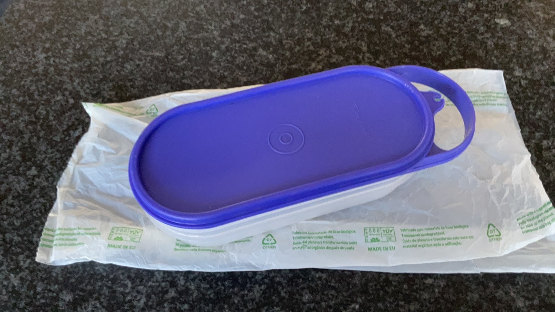 Tupperware raspaardje, Enlèvement ou Envoi