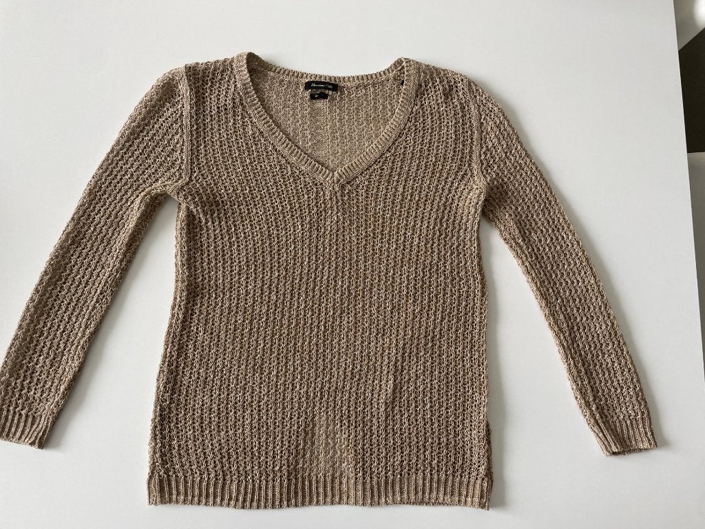 Goudkleurig truitje maat XS van Massimo Dutti, Kleding | Dames, Massimo Dutti, Nieuw, Ophalen of Verzenden, Maat 34 (XS) of kleiner