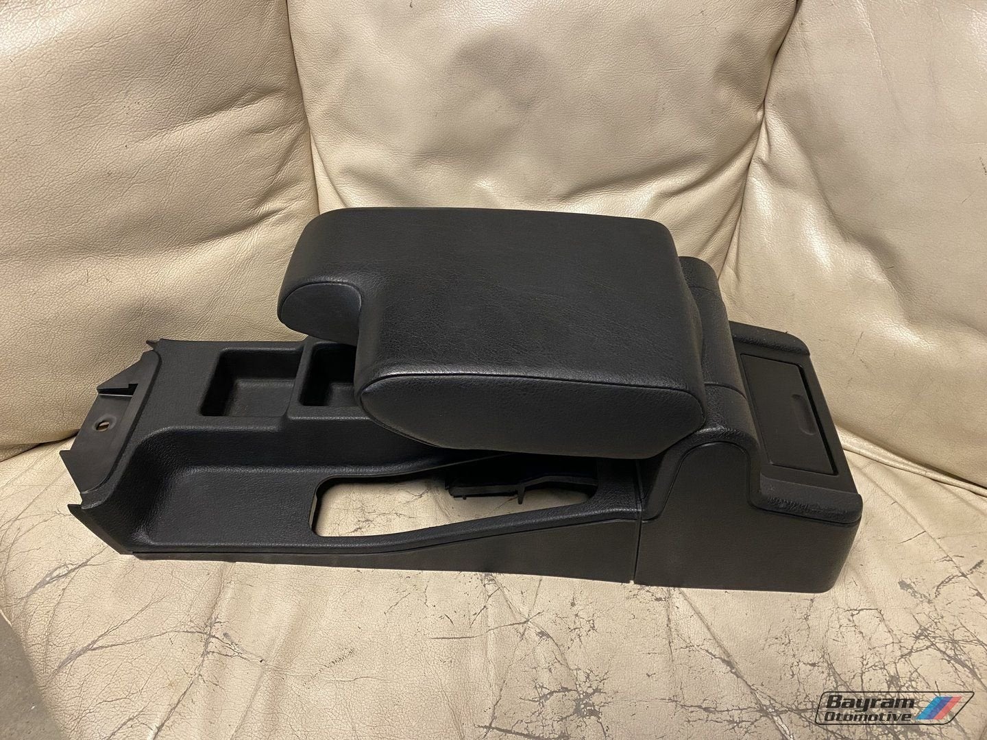 Bmw E36 compact zwart lederen armsteun set 3-serie middenarm, -, Utilisé, -, Enlèvement ou Envoi