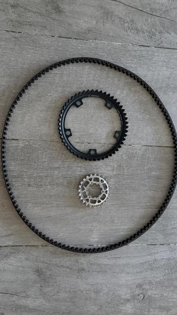 gates carbon drive aandrijflijn, Fietsen en Brommers, Fietsonderdelen, Gates, Zo goed als nieuw, Derailleur of Ketting, Carbon