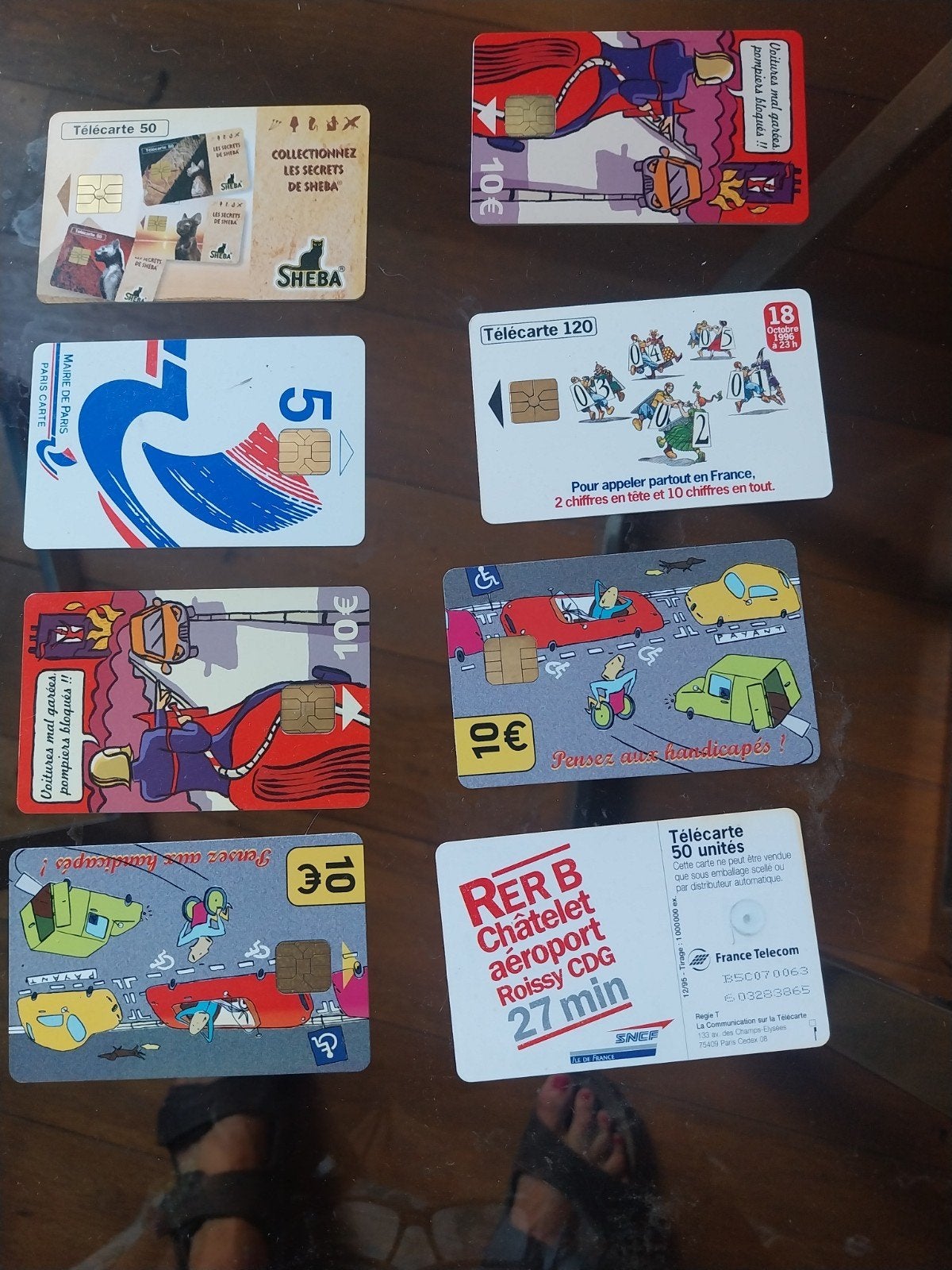 11 Cartes telephone et parking vintage, Enlèvement