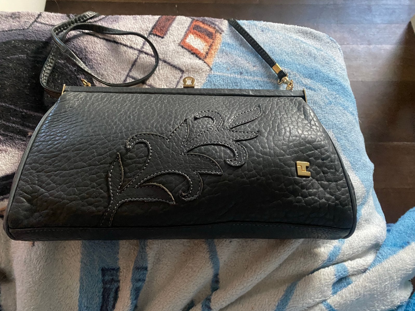 Lederen handtas ted lapidus, Handtassen en Accessoires, Ophalen of Verzenden, Zo goed als nieuw, Handtas