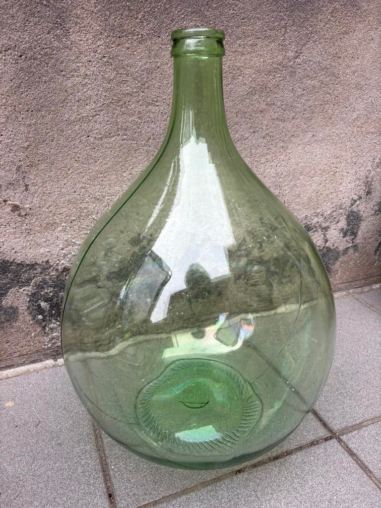 Vintage Dame Jeanne vaas, Ophalen, Zo goed als nieuw, Glas