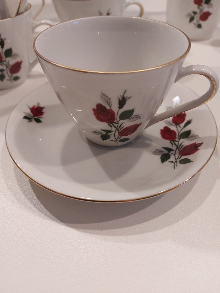 Thee/ koffieserviesje Bavaria, Ophalen