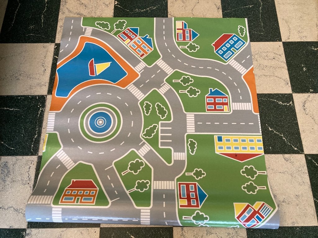 Verkeersmat/speeltapijt - 100 x 200 cm - Jyg Vinytreet, Ophalen of Verzenden, Zo goed als nieuw