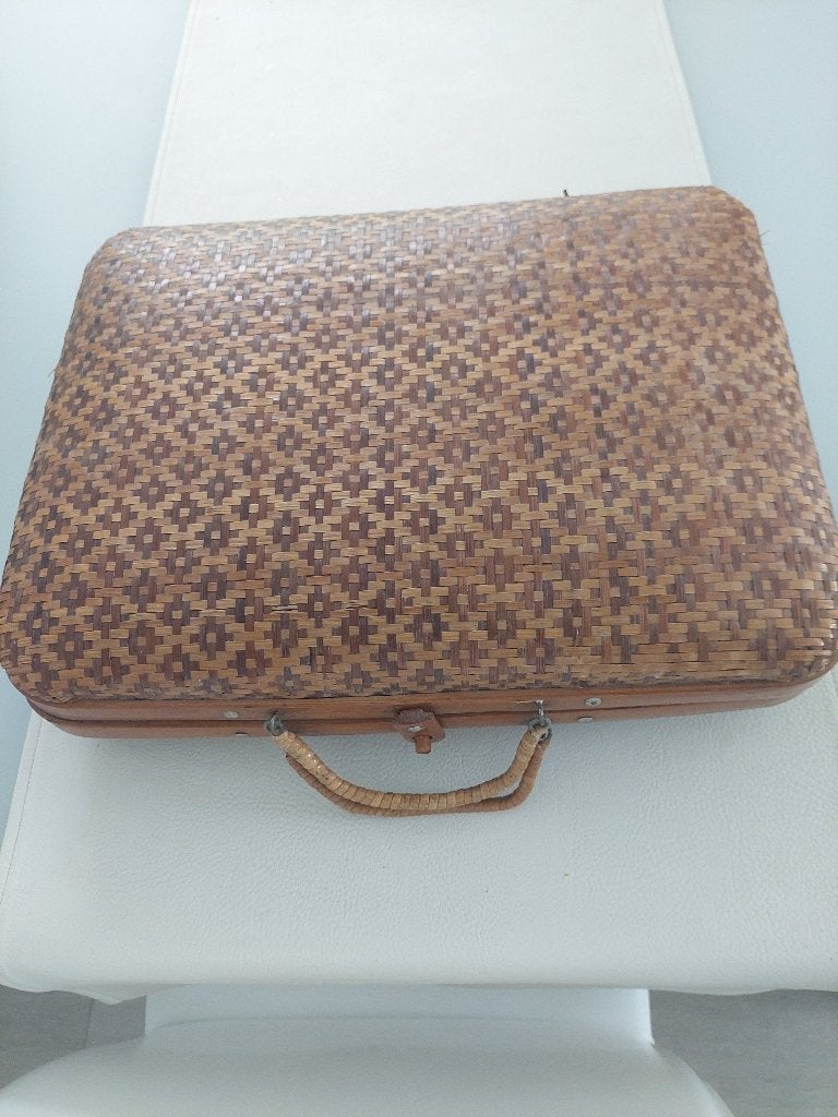 Rieten valiesje, Ophalen, Overige materialen, Gebruikt, Minder dan 50 cm