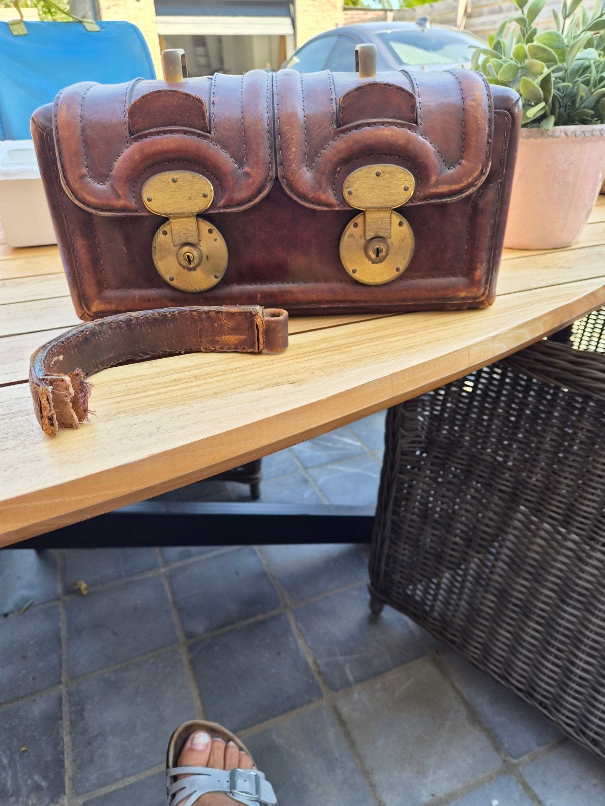 retro handtas, Ophalen