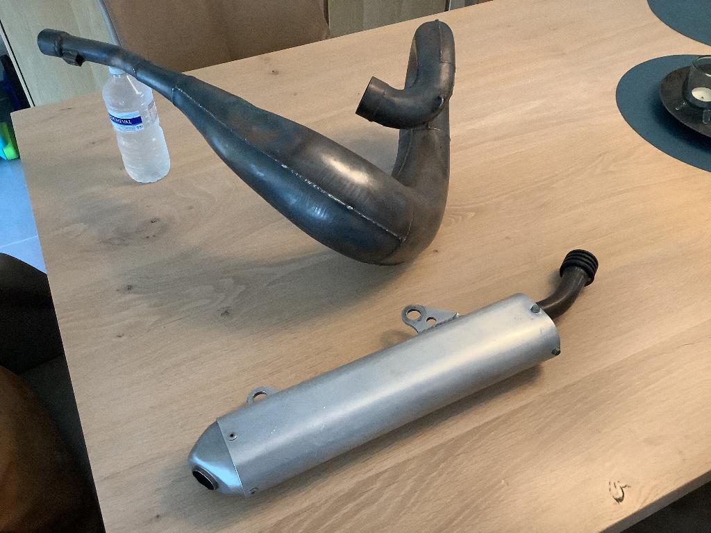 Uitlaat en demper dep honda cr 250 1989, Motoren, Ophalen, Gebruikt