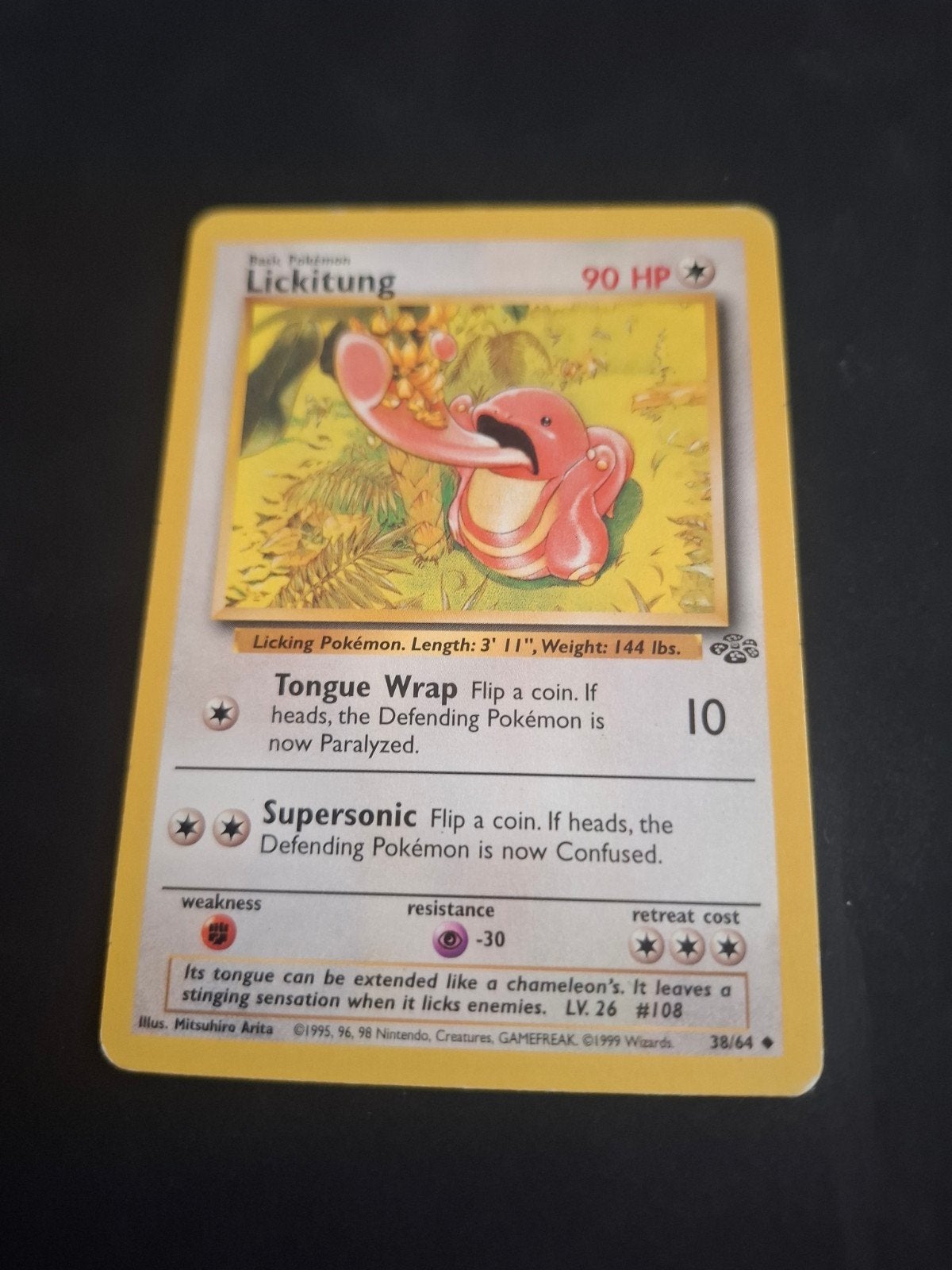 Pokémon Lickitung 38/64 Jungle Set WOTC Kaart, Ophalen of Verzenden