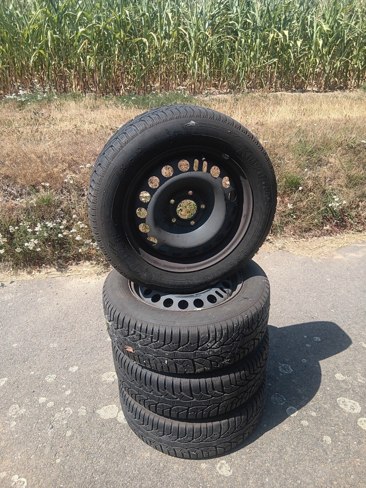 kleber winterbanden 205/60 met velg, Ophalen, Gebruikt, Personenwagen, 205 mm
