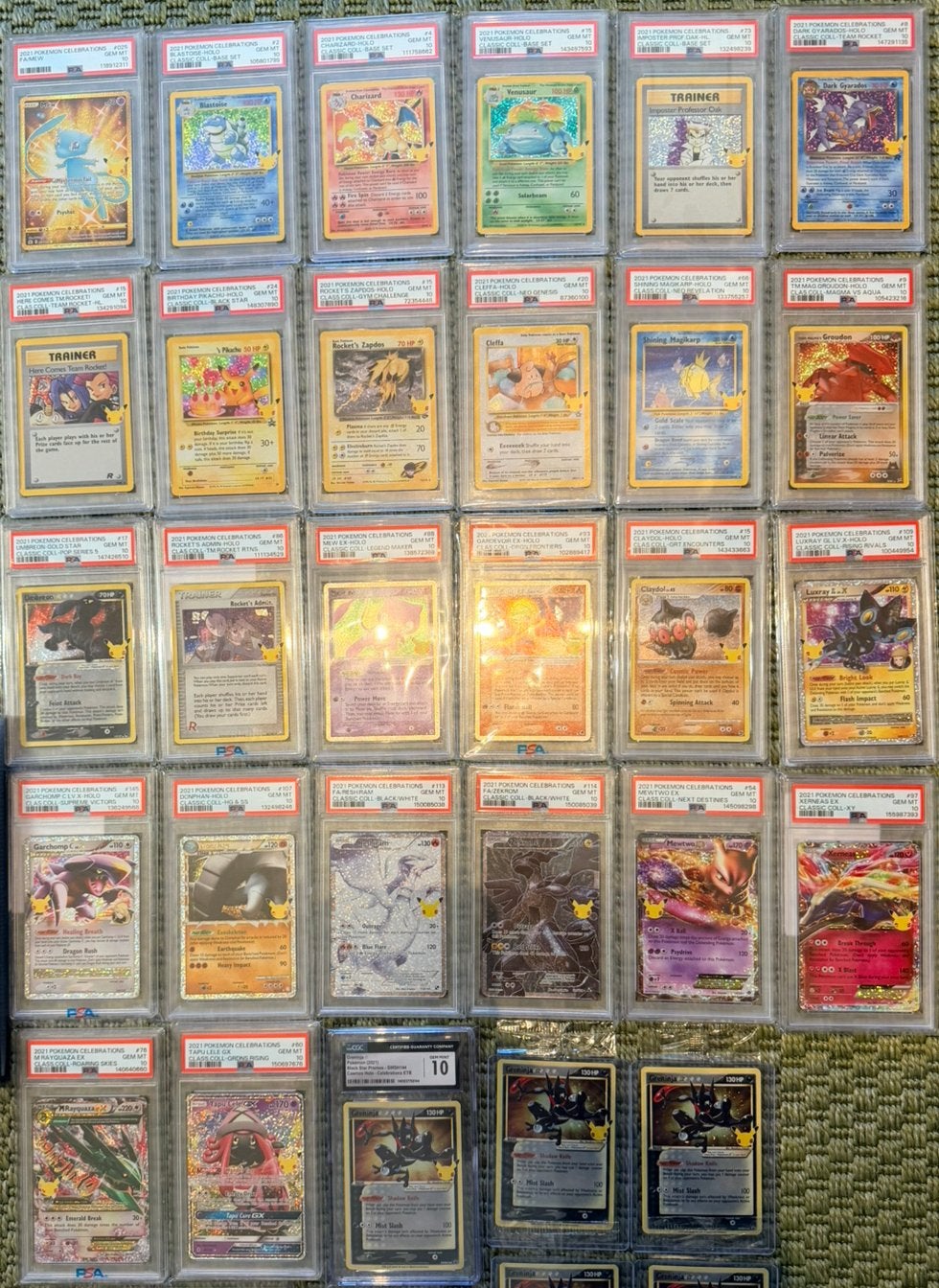 Pokemon 25th Celebrations Fullset PSA 10 en meer, Ophalen of Verzenden, Zo goed als nieuw