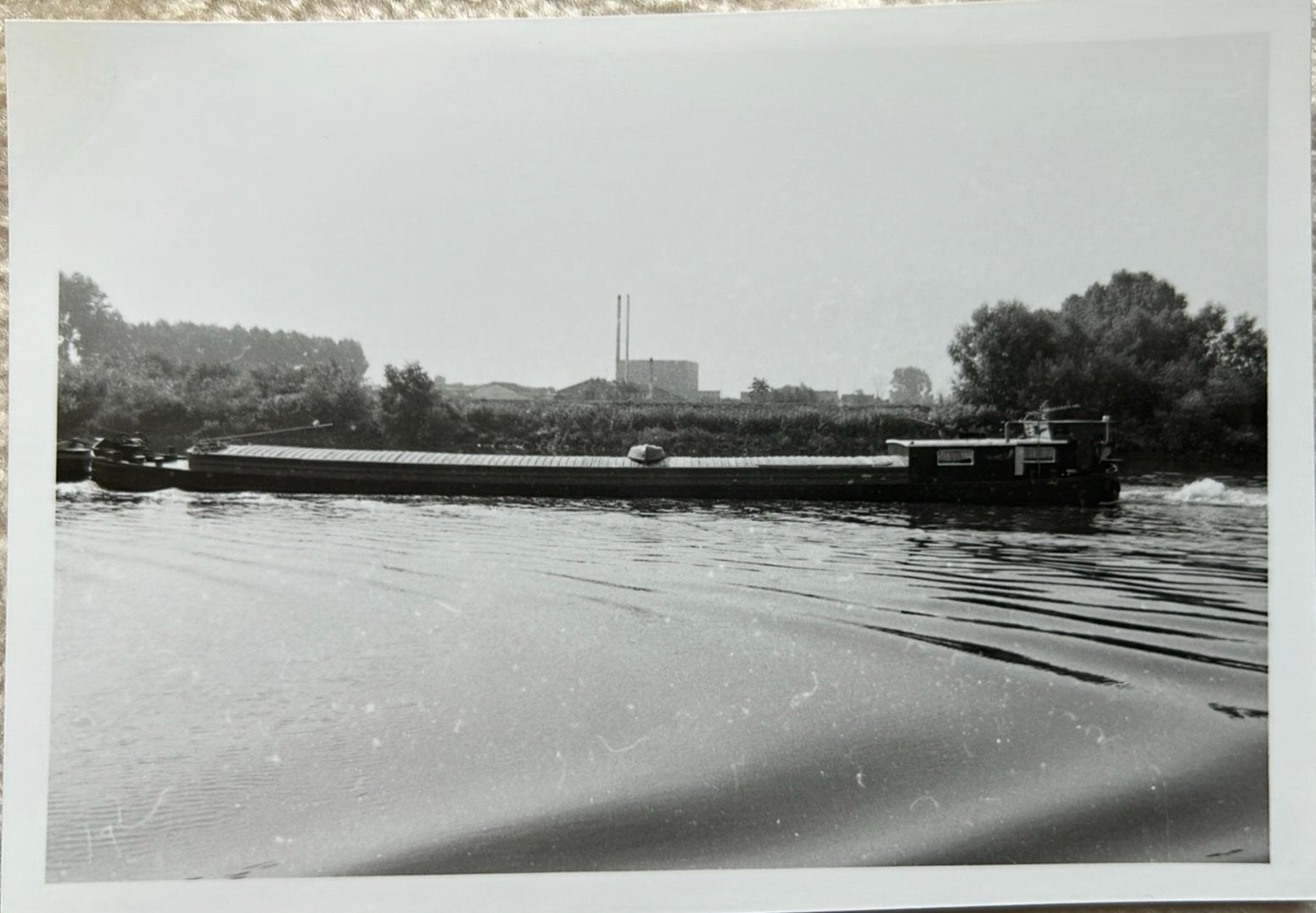 Originele foto van een schip op de Schelde, Enlèvement, Comme neuf
