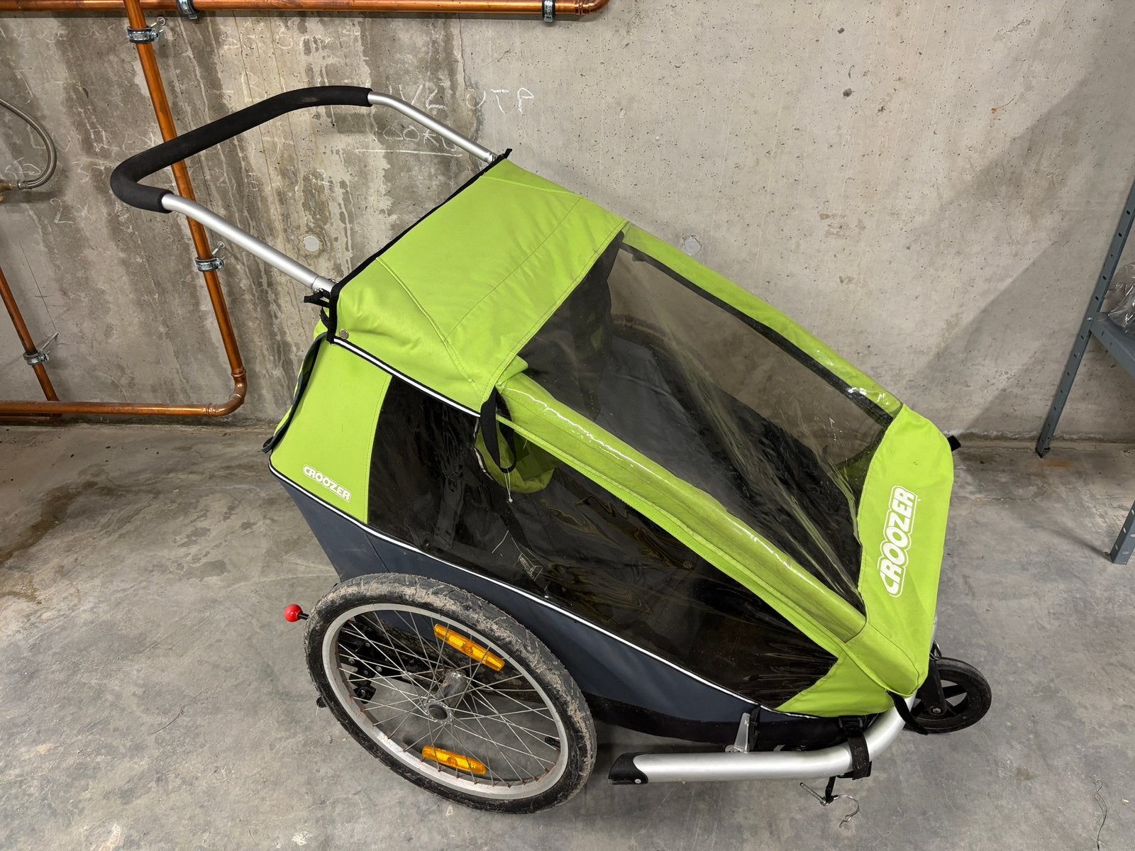 Croozer kid for 2, Enlèvement, Utilisé