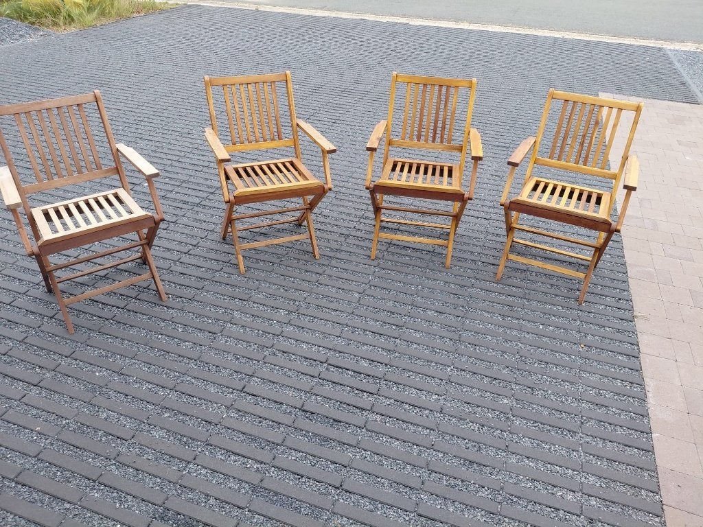 Tuinstoelen, Tuin en Terras, Tuinstoelen, Ophalen, Gebruikt, Hout, Inklapbaar