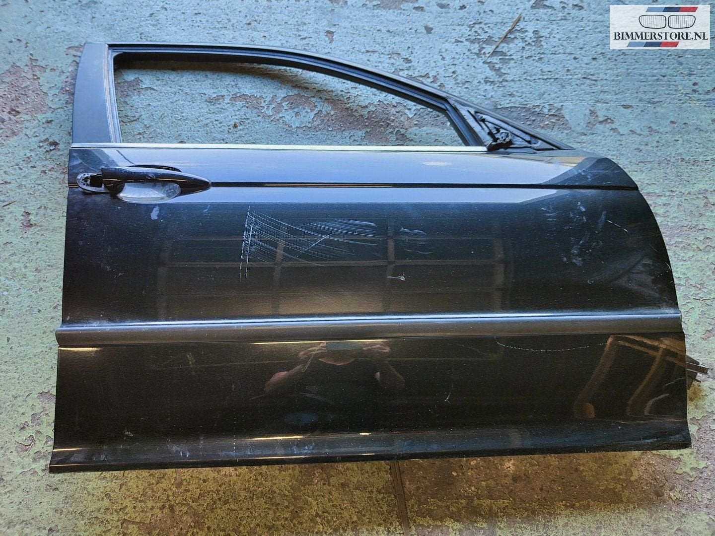 Deur portier rechts voorzijde BMW 3-serie E46 zwart metallic, Auto-onderdelen, Gebruikt, -, Deur, -