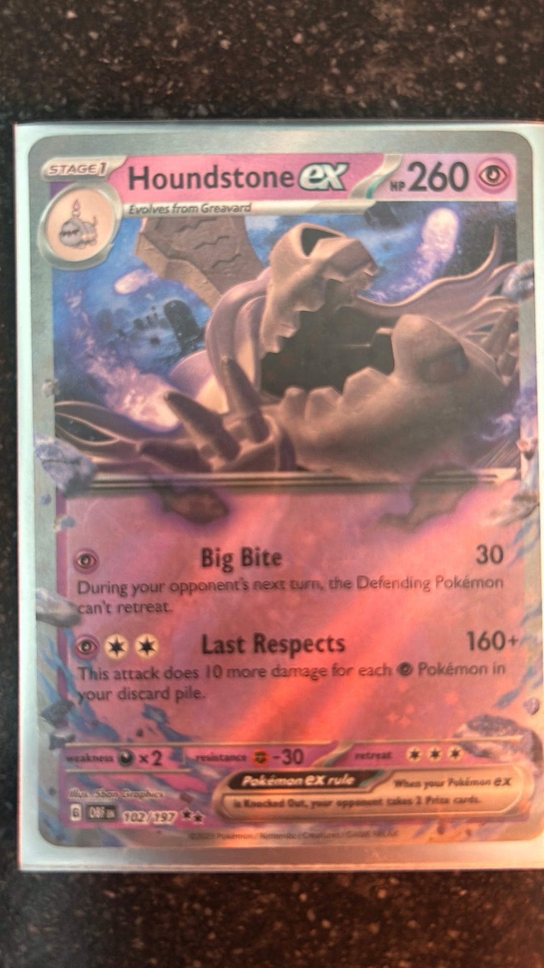 Pokemon kaart Houdstone 2€, Enlèvement, Comme neuf