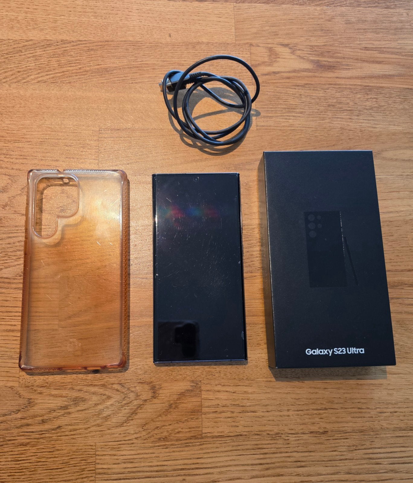 Samsung Galaxy S23 Ultra 256GB Zwart + doos, kabel en hoesje, Telecommunicatie, Mobiele telefoons | Samsung, Ophalen, Zwart, Galaxy S23