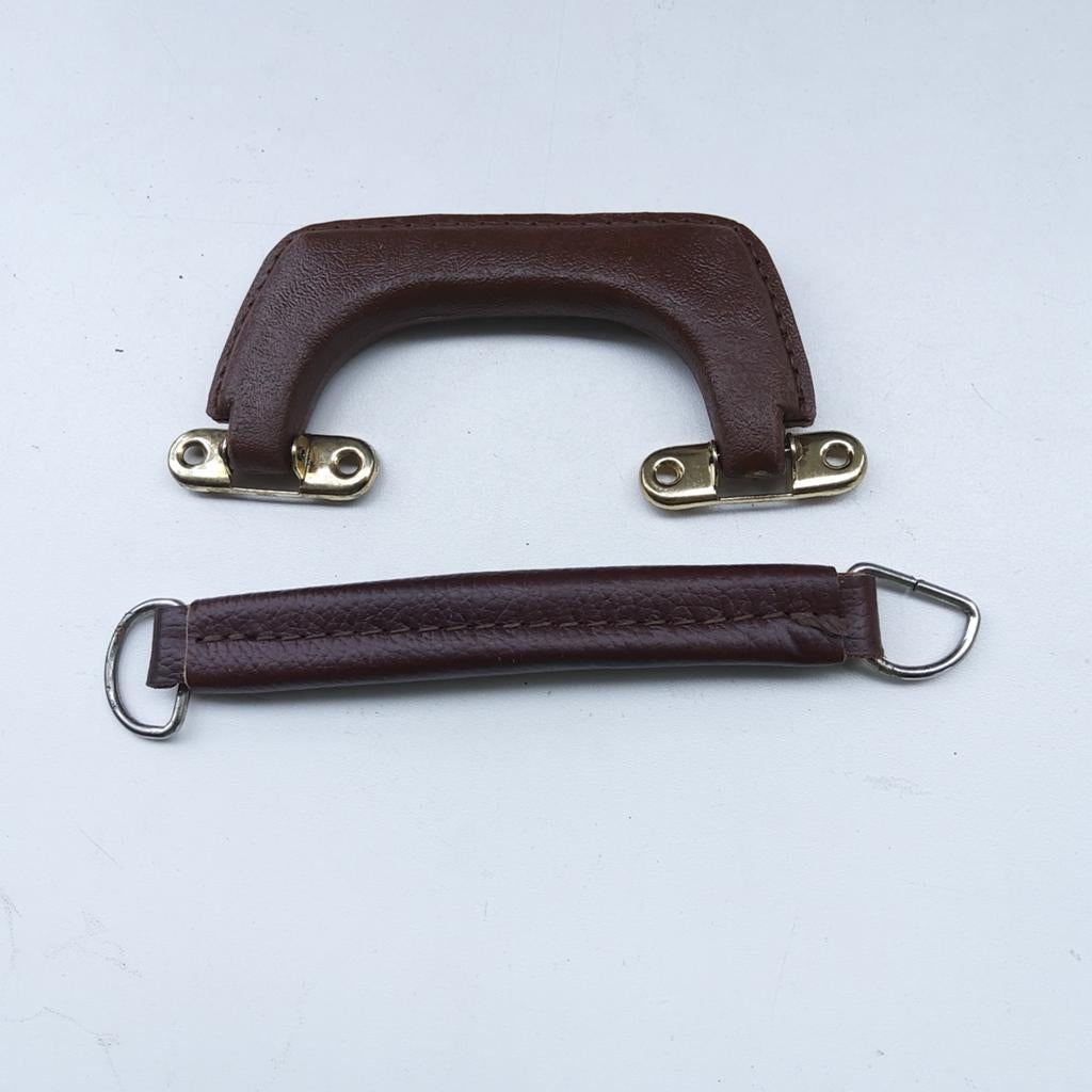 2 nieuwe, leren handgrepen voor tas, koffer, kist..., Ophalen of Verzenden, Nieuw